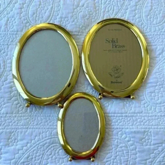 vintage bowon brass frame set of 3 - Picture 1 of 8